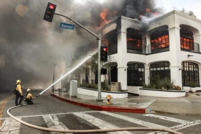 Incendios en Los Ángeles afectan Hollywood Hills y Paseo de la Fama