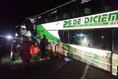 Colisión múltiple en la carretera Oruro-Potosí