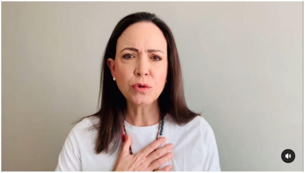 María Corina Machado denuncia autoproclamación de Maduro como golpe de Estado