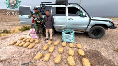 Potosí narcotráfico: captura de hombre con marihuana