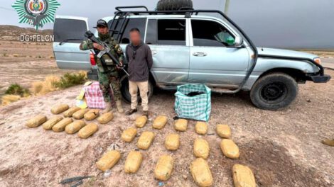 Potosí narcotráfico: captura de hombre con marihuana