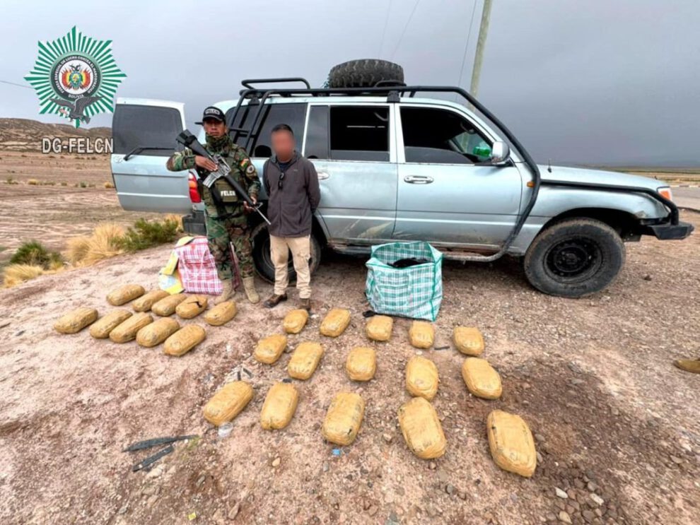 Potosí narcotráfico: captura de hombre con marihuana