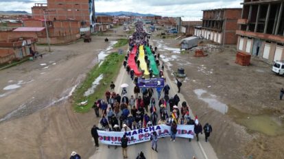 Marcha evista que no frenará proceso judicial contra Morales