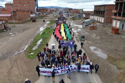Marcha evista que no frenará proceso judicial contra Morales