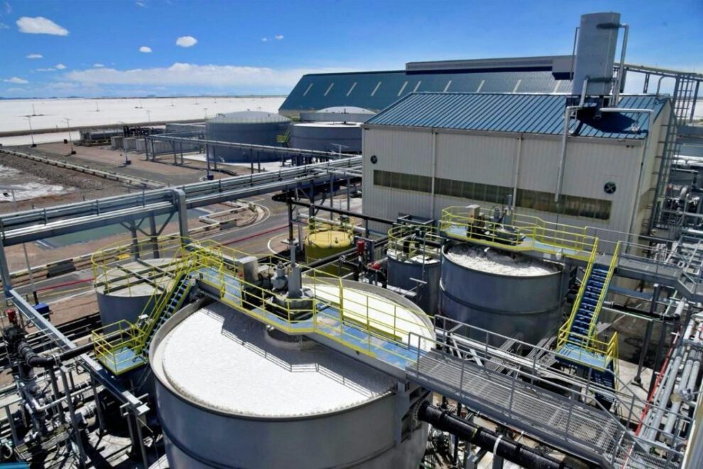 Plantas de litio en el salar de Uyuni