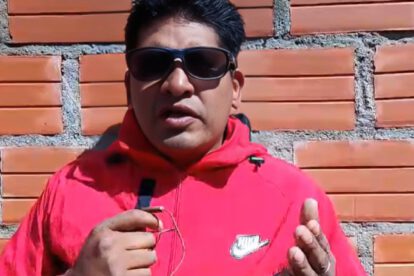 Marcha de gremiales en Bolivia liderada por Toño Siñani