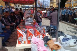 Ayuda humanitaria en Quime tras desbordes de ríos