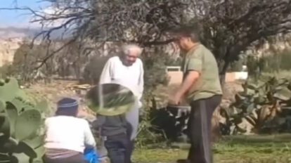 Agresión a madre e hijo en Achumani