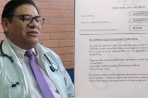 certificado médico falso relacionado con Evo Morales