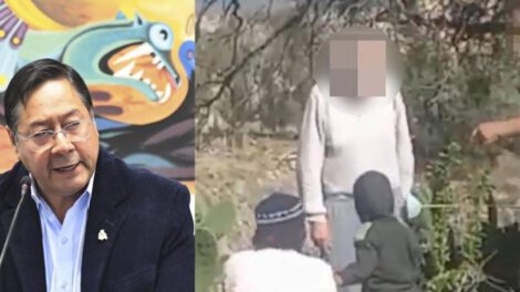 Luis Arce exige justicia inmediata por agresión verbal a mujer y niño