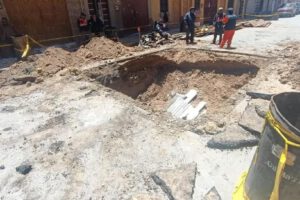 Renovación del alcantarillado en Oruro