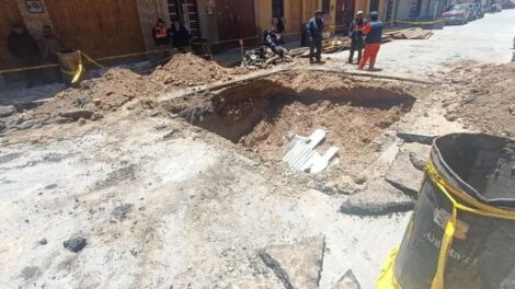 Renovación del alcantarillado en Oruro