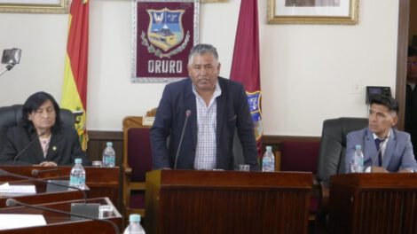 Samuel Mendizábal presidente Concejo Municipal Oruro