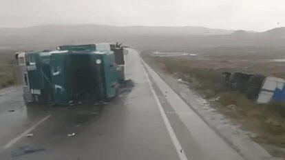 colisión múltiple en carretera Patacamaya-Tambo Quemado