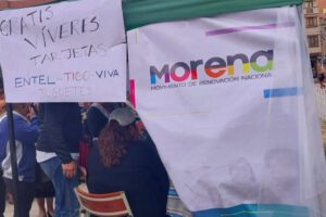 Puestos de recolección de firmas y registro de militantes de Morena