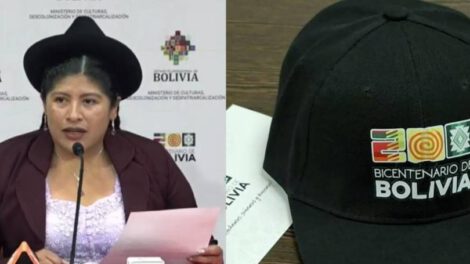Compra de gorras para el Bicentenario en Sucre