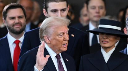 Donald Trump asume como presidente de Estados Unidos en el Capitolio