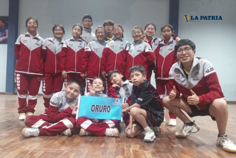 Oruro medallas torneo tenis de mesa