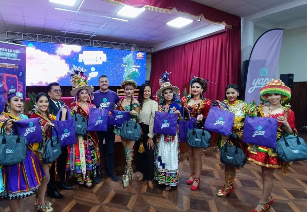 Billetera móvil en Carnaval de Oruro
