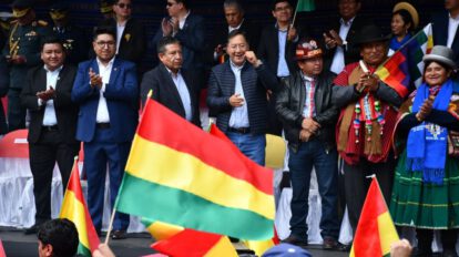 Oposición contra el MAS en el aniversario del Estado Plurinacional