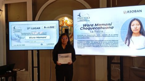 Premio de Periodismo Económico y Financiero en Bolivia