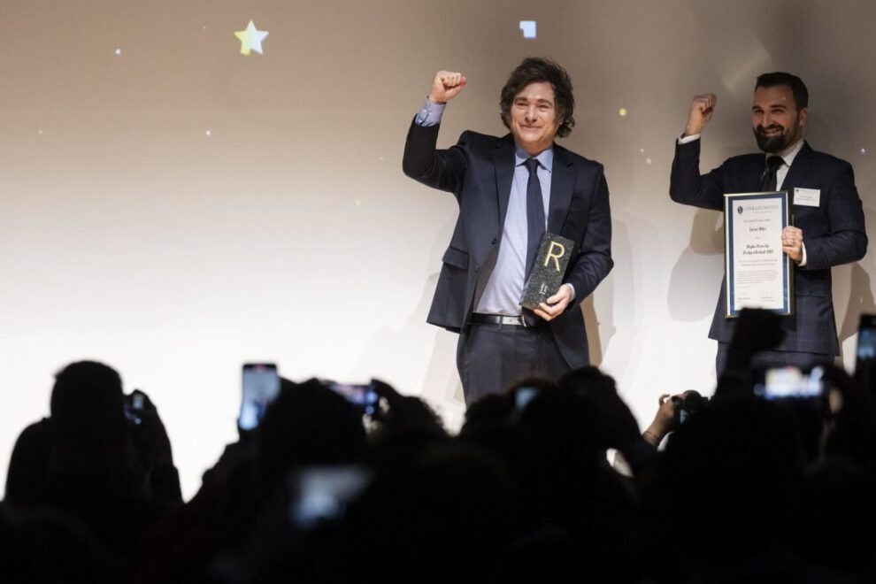 Javier Milei recibe el Premio Röpke en Suiza