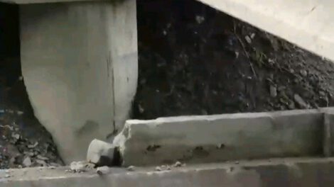 Derrumbe puente San Miguel en Cochabamba