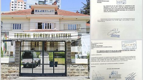 traslado del TSE a Sucre