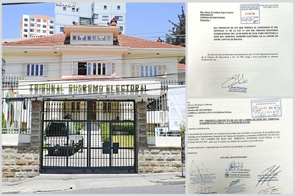 traslado del TSE a Sucre