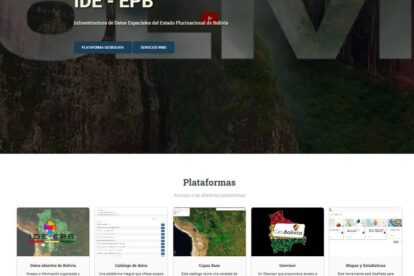 plataforma de datos geoespaciales en Bolivia
