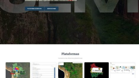 plataforma de datos geoespaciales en Bolivia