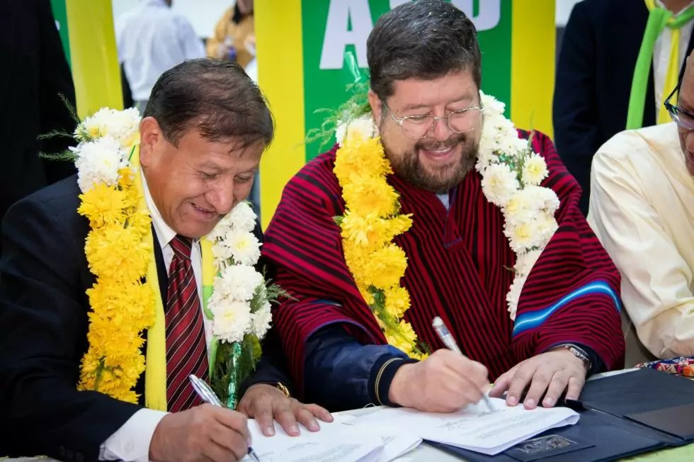 Samuel Doria Medina candidato presidencial por la Alianza Social Patriótica