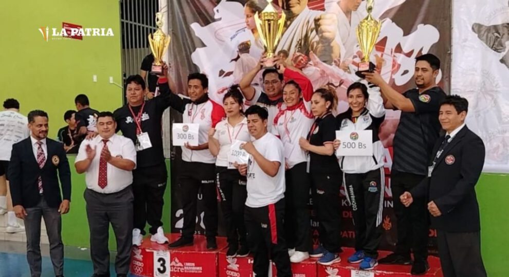 Los ganadores del Open Bolivia de karate