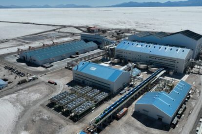 La planta industrial de litio en Uyuni