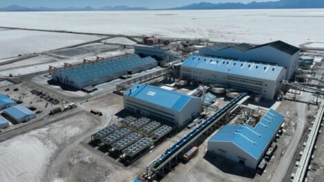 La planta industrial de litio en Uyuni