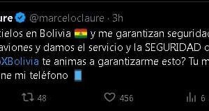 Marcelo Claure aviones Bolivia