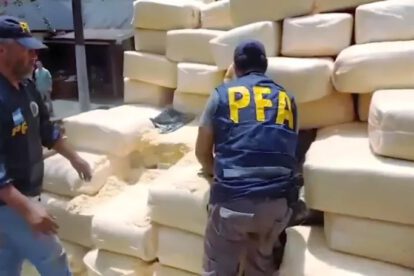 Incautación de droga en Argentina