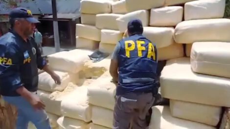 Incautación de droga en Argentina