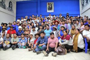 Andrónico Rodríguez descarta candidatura presidencial en conferencia de prensa