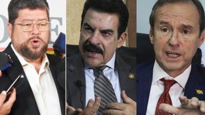 Líderes opositores en Santa Cruz