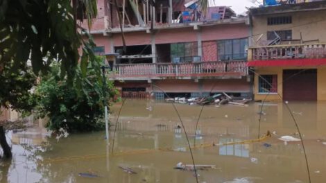 Desbordamiento del río Tipuani en La Paz