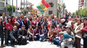 Homenaje de residentes orureños en La Paz por la Revolución del 10 de Febrero