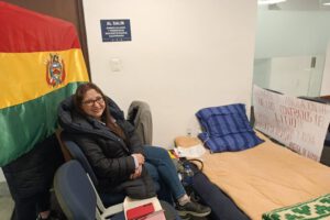 Huelga de hambre Mónica Torres contra contratos de litio