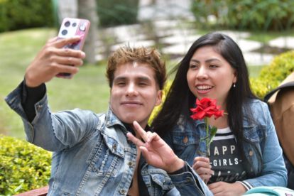 Pareja en día de San Valentín