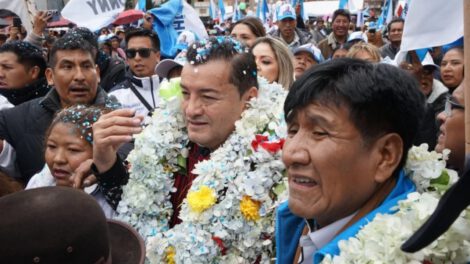 Jhonny Fernández candidato presidencial en El Alto