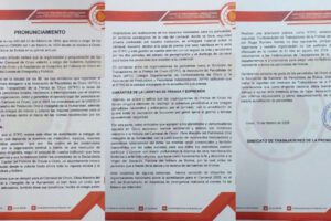 Sindicato de la Prensa de Oruro declara persona no grata a Zulema Alanes