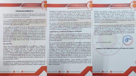 Sindicato de la Prensa de Oruro declara persona no grata a Zulema Alanes