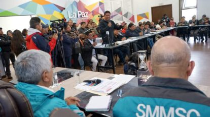 tarifas del transporte en La Paz