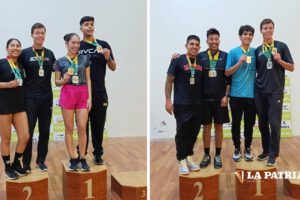 Cochabamba campeona ráquetbol en Oruro