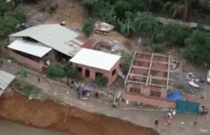 Desborde del río Azirumarca en Monte Canto, Cochabamba